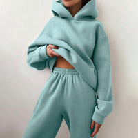 Lene | Zweiteiliges Jogging-Set mit Elastikbund in Hellblau