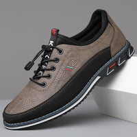 Lennox | Herren Oxford Schnürschuhe Leder Casual in Hellbraun