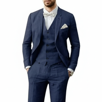 Leonardo | Herren Dreiteiliger Hochzeitsanzug in Marineblau