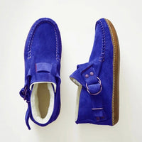 Gemusterte Damen-Loafers mit Schnallen – Bequeme und stylische Mokassins für den Alltag in Blau 2