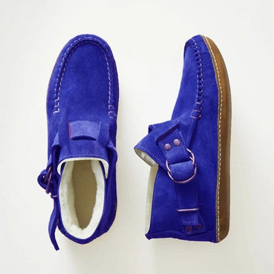 Gemusterte Damen-Loafers mit Schnallen – Bequeme und stylische Mokassins für den Alltag