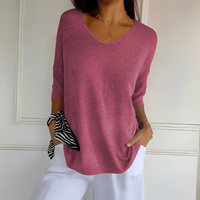Yanick - Ein gemütlicher Damenpullover in Rosa