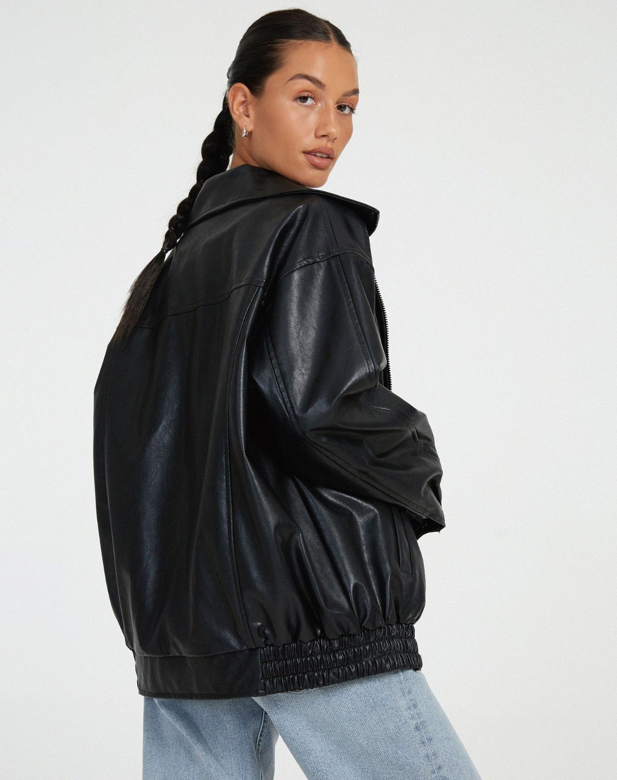 Lose Lederjacke für Frauen - Cleo