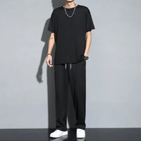 Zachary | Herren Loungewear Set | Komplette Outfit in Schwarz