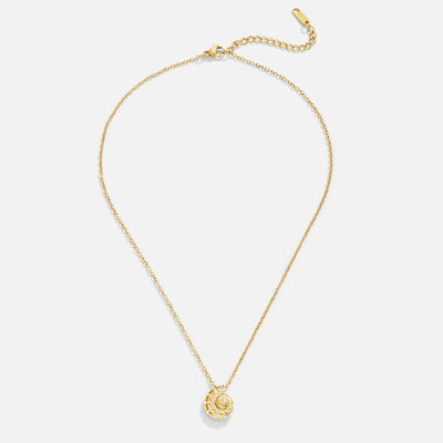 Luca Kristall Muschelanhänger Halskette