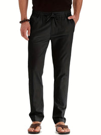 Magdus | Herren Stilvolle Hosen | Sommer in Schwarz