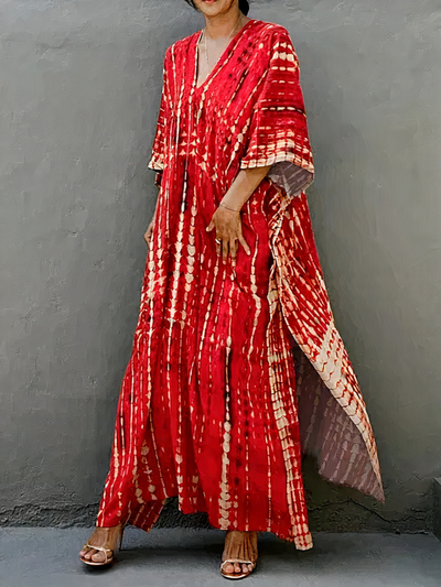 Luftiges Kaftan-Strandkleid für Damen | Maxi