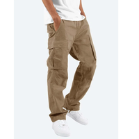 Luis | Herren Relaxed Cargohose mit Taschen in Braun