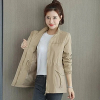 Luisa | Leichte Übergangsjacke mit Reißverschluss in Khaki