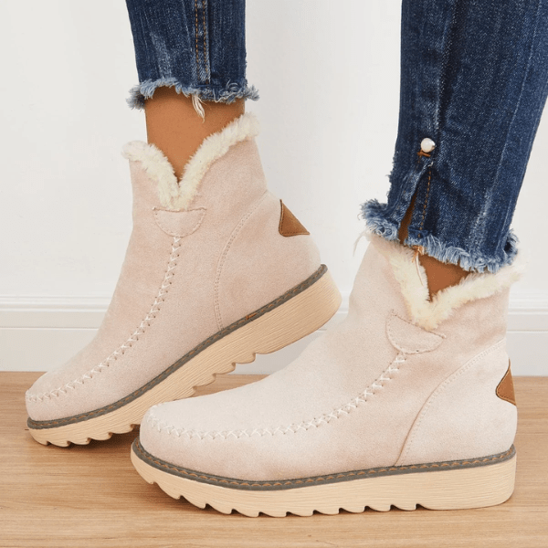 Kuschelige Damen Winterstiefeletten – Gefütterte Stiefel mit rutschfester Sohle und bequemen Schnitt, perfekt für kalte Tage