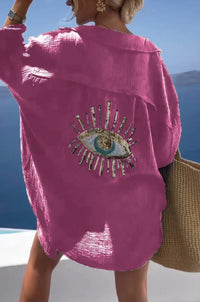 Samira - Leichtes Oversize-Shirt in Rosa
