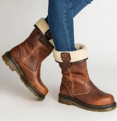 Shareen – Gefütterte Leder Stiefel Für Den Winter
