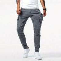 Alina | Kensington Slim-Fit Cargohose Herren in Grau