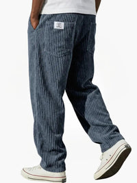 Marlo | Herren Stilvolle Bequeme Cordhose in Blau