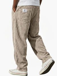 Marlo | Herren Stilvolle Bequeme Cordhose in Kaki