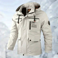 Maximilian | Herren Wasserdichte Outdoor-Steppjacke in Weiß