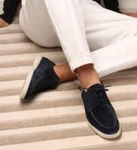Brandon | Schnürung Classic-Fit Schuhe in Dunkelblau