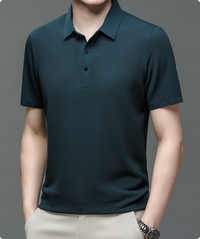 Jason | Kurzarm Polokragen Poloshirt in Marineblau
