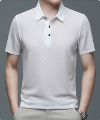 Jason | Kurzarm Polokragen Poloshirt in Weiß