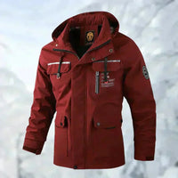 Winddichte Jacke mit Mehreren Taschen - Elco in Rot