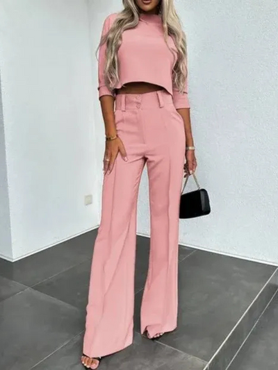 Modernes Oberteil-Set für Dame | Hose und oberteil