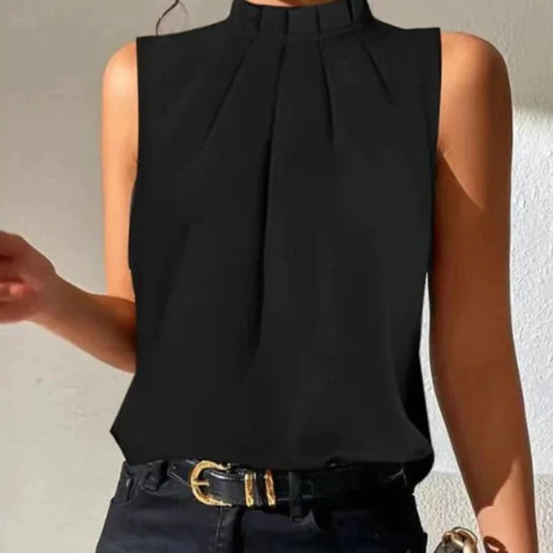 Modische Damenbluse | Schwarz