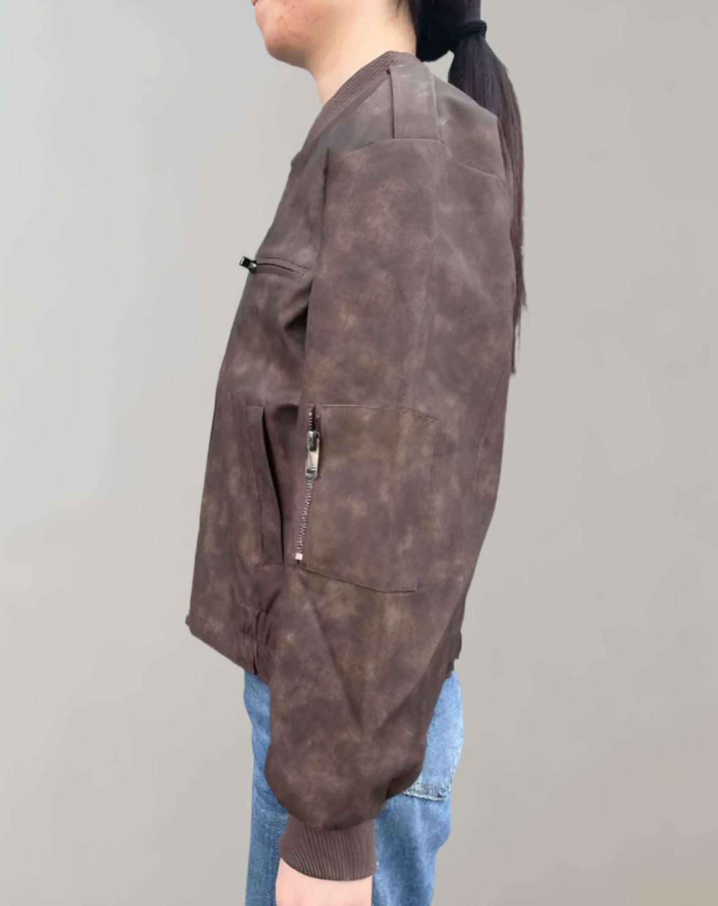 Modische Lederjacke für Frauen in Kurzform - Roslyn