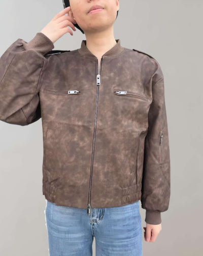 Modische Lederjacke für Frauen in Kurzform - Roslyn