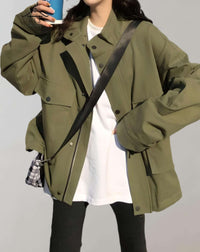 Modische Winterjacke für Frauen - Harriet in Grün
