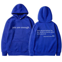 Unisex Kapuzenpullover mit Kängurutasche | Kapuze mit Kordelzug in Blau