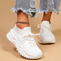 Eleonor Casual Atmungsaktiv Sneakers in Weiß