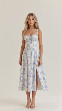 Kiana | Taillenkleid in Blau