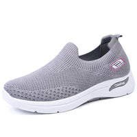 Louise Atmungsaktive Slip-on-Sneakers in Grau