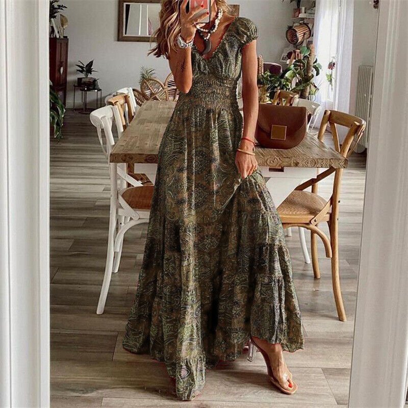 Boho Maxikleid für Damen