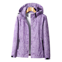 Regenjacke Damen Mit Muster | Leicht & Funktional in Lila