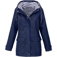 Virginia - Wasser und winddichte Jacke in Marine blau
