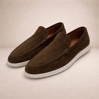 Niklas | Herren Lässige Slip-On Leder Loafer in Braun