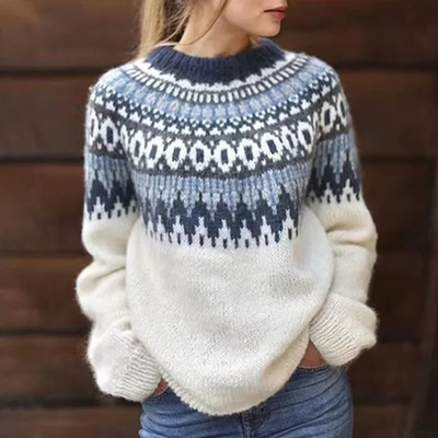 Blessy | Norweger Pullover Damen | Oversize