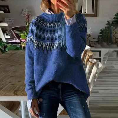 Blessy | Norweger Pullover Damen | Oversize