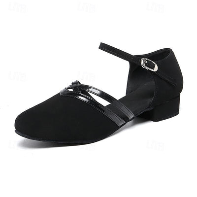 Elegante Damen Pumps mit Blockabsatz – Bequeme Riemchenschuhe in Schwarz, ideal für Büro und festliche Anlässe