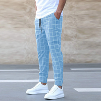 Conor | Herren Outdoor Hose | Kariert in Hellblau