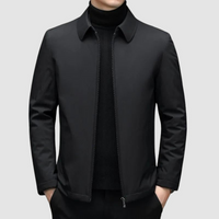 Wilbert | Herren Outdoor Jacke | Schwarz Mantel in Schwarz