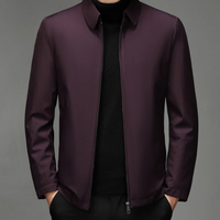 Wilbert | Herren Outdoor Jacke | Schwarz Mantel in Bordeaux