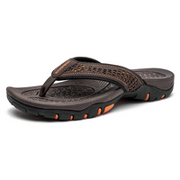 Quincy | Herren Outdoor Sandalen | Schwarz in Oranje
