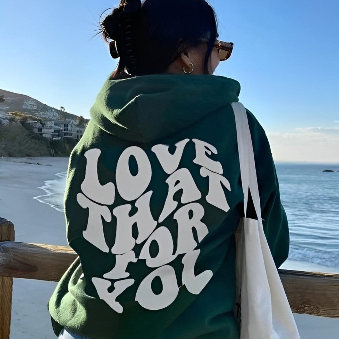 Tiffany | Damen Oversize Hoodie | Schwarz