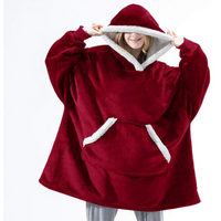 Felicity | Damen Oversize Hoodie | Rosa in Rot