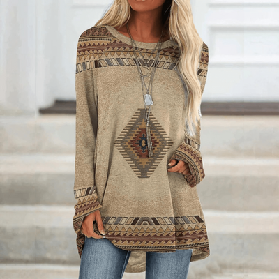 Meriam | Oversize Pullover Damen | Grau
