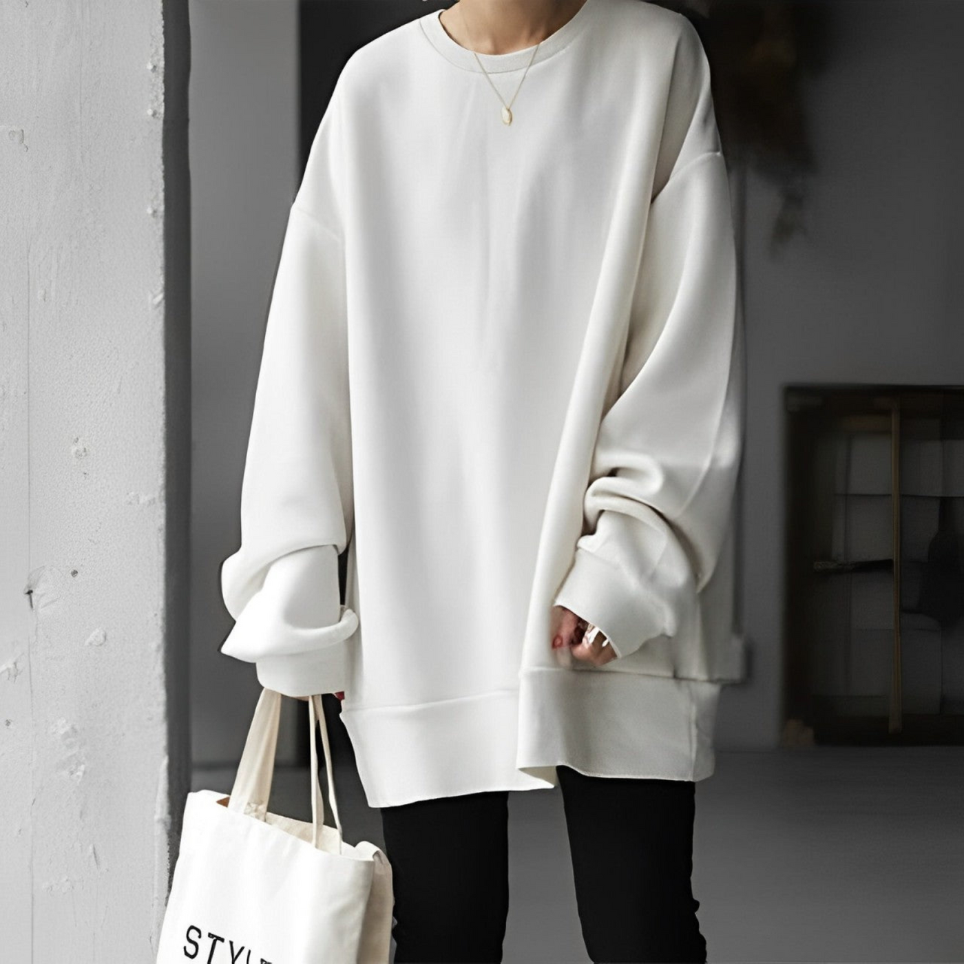 Lourdes | Damen Oversize Pullover | Lange