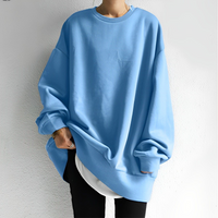 Lourdes | Damen Oversize Pullover | Lange in Hellblau