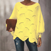 Jemelyn | Damen Oversize Pullover | Strick in Gelb